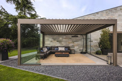 Renson Algarve pergola outdoor living room