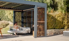 Renson Camargue pergola on a modern villa terrace