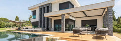 Renson Aero louvered roof villa installation