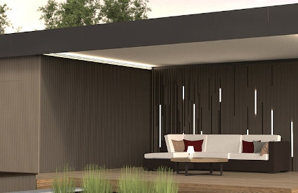Renson Aero Canvas integrated pergola