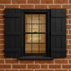 Triple Slat Board & Battens Shutter