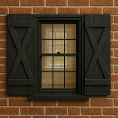 X Board & Battens Shutter