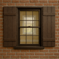 Double Slat Board & Batten Shutters