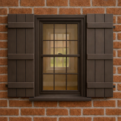 Triple Slat Board & Battens Shutter