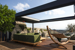 Renson Camargue Skye with louvers open to the sky