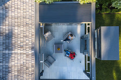 Renson Camargue Skye retractable roof detail