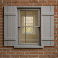 Double Slat Board & Batten Shutters