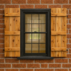 Triple Slat Board & Battens Shutter