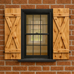 X Board & Battens Shutter