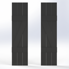 Z-Bar Board & Battens Shutter