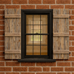 Triple Slat Board & Battens Shutter