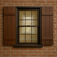 Double Slat Board & Batten Shutters