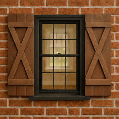 X Board & Battens Shutter